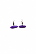 LAKOZO Handmade Purple Stone Drop Earrings – Elegant African Inspired Fashion Jewelry
