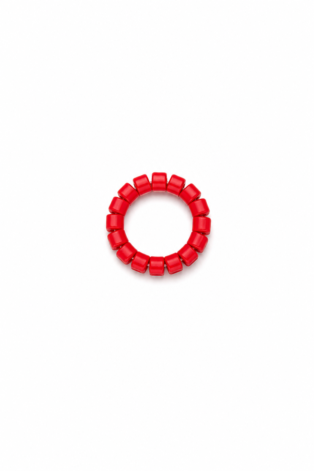 Plastic Coral Beaded Bracelet Handmade African Cultural Jewelry for Men, Women