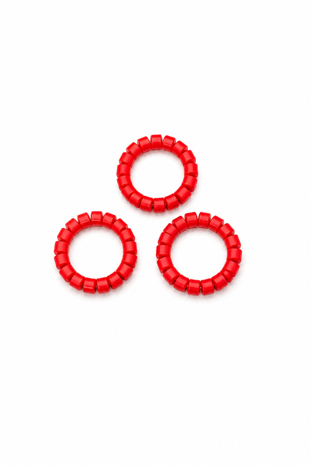 Plastic Coral Beaded Bracelet Handmade African Cultural Jewelry for Men, Women