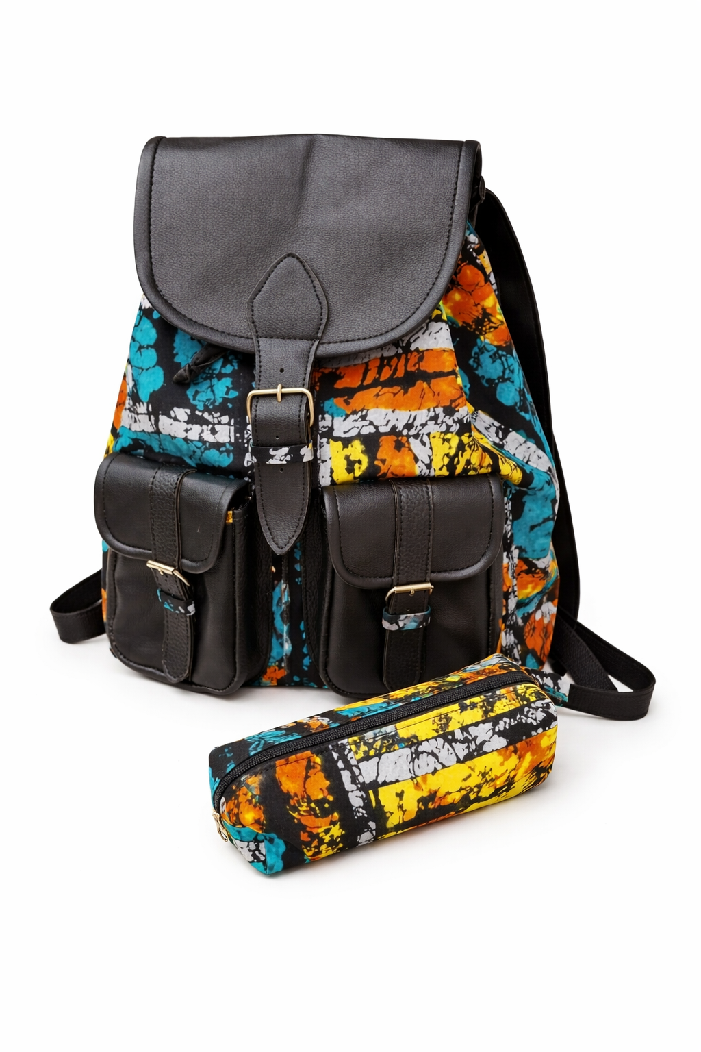 New Leather Backpack Purse 100% handmade